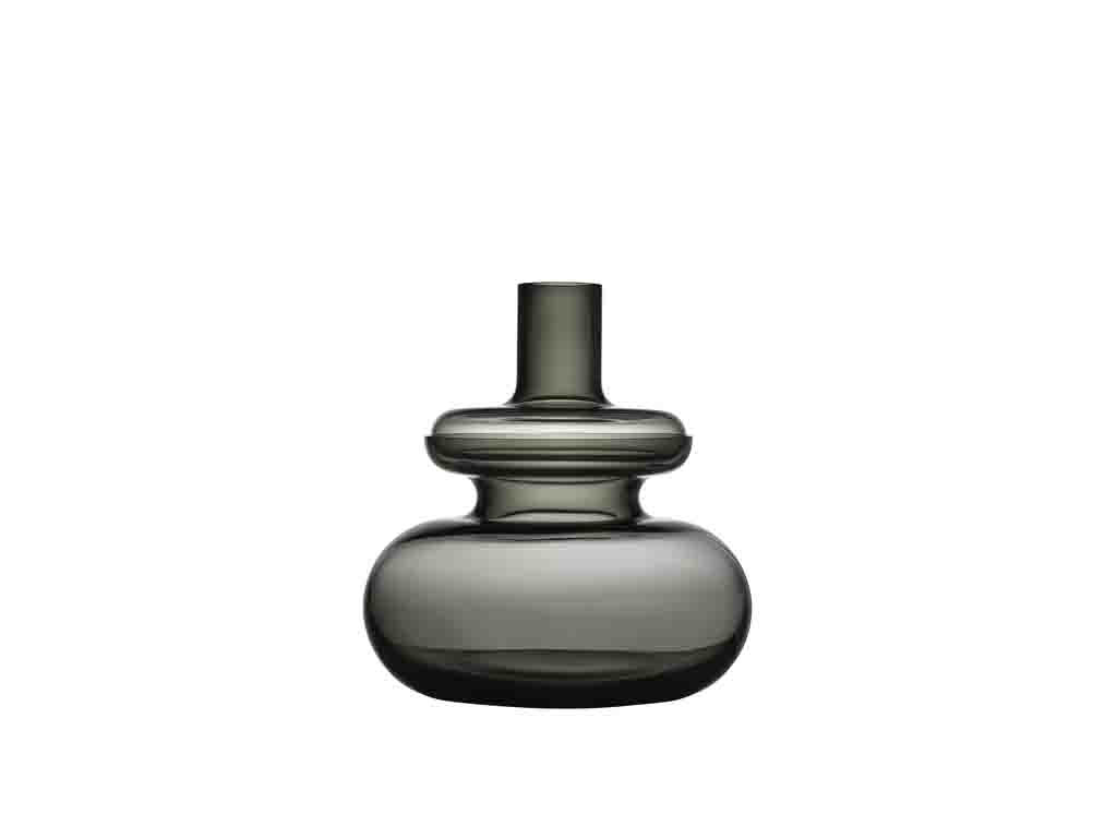 Ručně foukaná váza 31,7 x 33 cm Smoked Grey