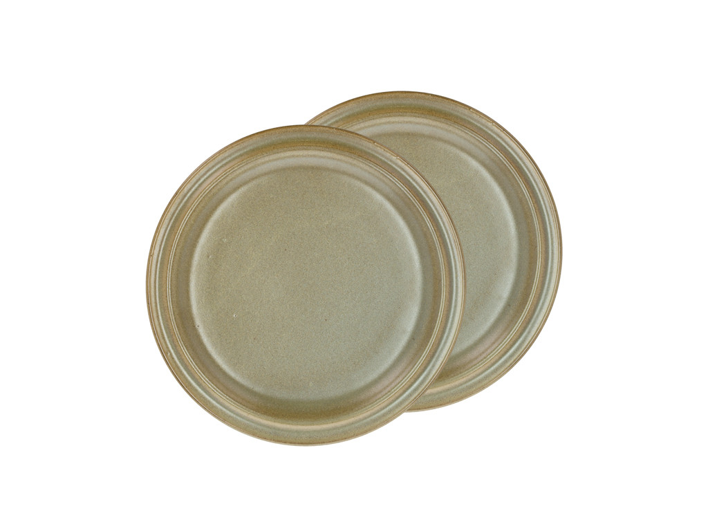 Porcelánový talíř Evig 20 cm Brown (sada 2 ks)