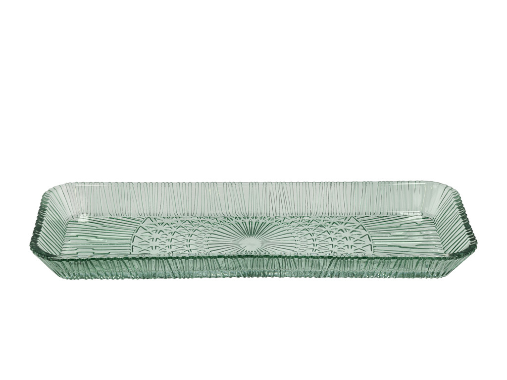 Obdélnikový servírovací tác Kusitha 38x14cm Green