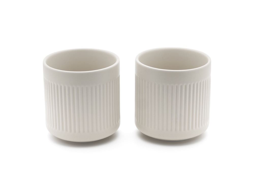 Kameninové hrnky Skagen bílé (2ks) 300 ml