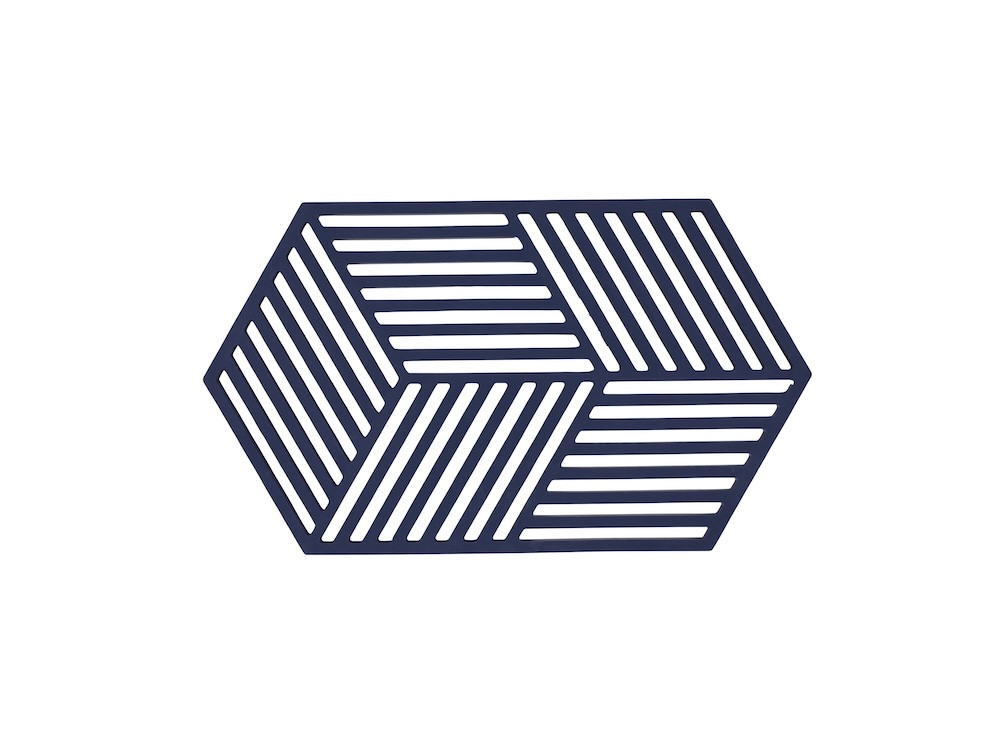 Silikonová podložka pod horké Hexagon Midnight