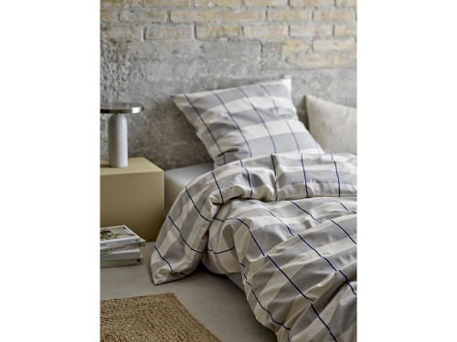 Bavlněné povlečení 140x200 Blocks Cloud grey