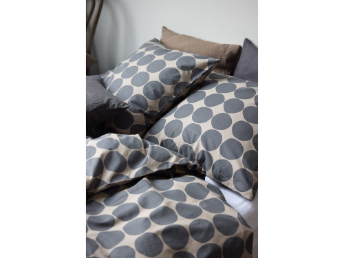 Bavlněné povlečení 140x220 Bubbles Taupe