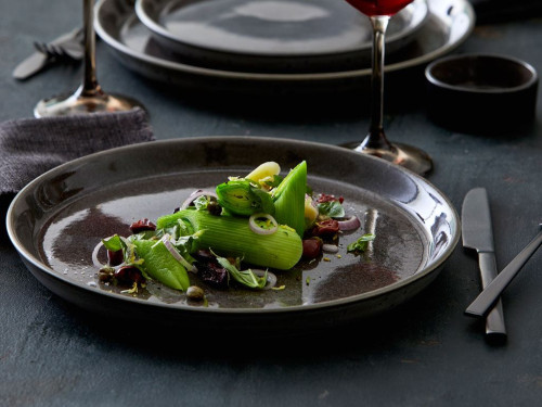 Kameninový mělký talíř 27 cm Grey/Grey