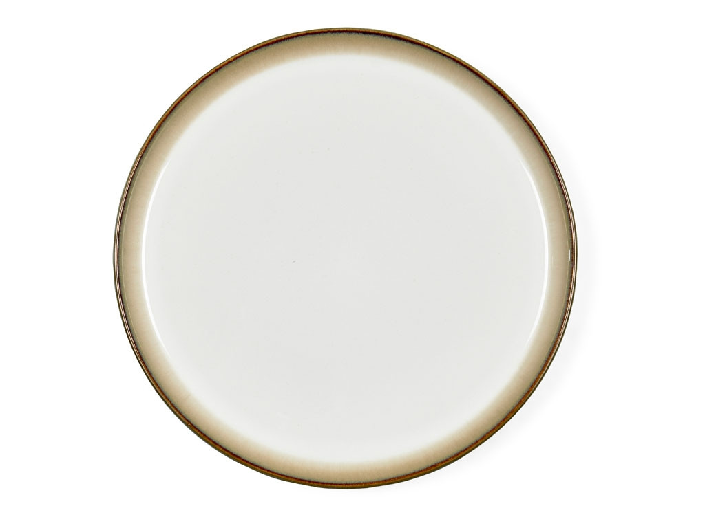 Kameninový mělký talíř 27 cm Grey/Creme