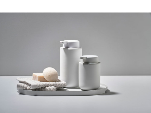 Dávkovač mýdla do koupelny Ume White (19cm)