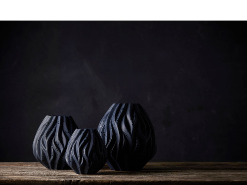 Váza Flame 15 cm Blue