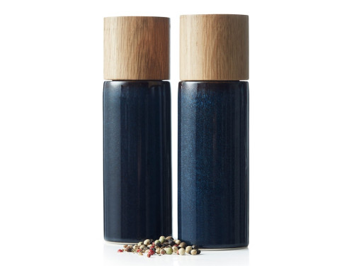 Sada 2 mlýnků na sůl a pepř 17cm Blue
