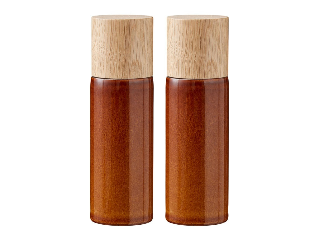 Sada 2 mlýnků na sůl a pepř 17cm Amber