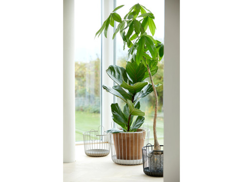 Úložný kovový koš Inu Black 30x30,5cm