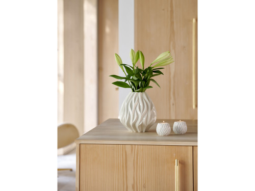 Stojánek na čajovou svíčku Flame (sada 2 ks) White