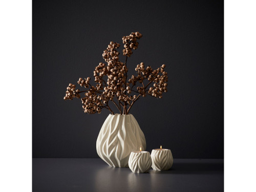 Stojánek na čajovou svíčku Flame (sada 2 ks) White