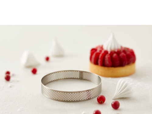 Nerezový prsten na tartaletky 8x2 cm
