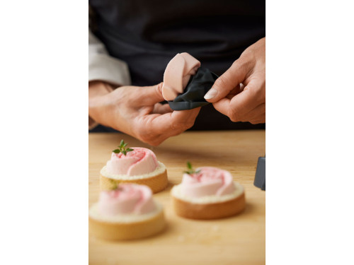 Nerezový prsten na tartaletky 8x2 cm