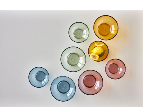 Skleněná mísa na salát Kusintha 24 cm Green