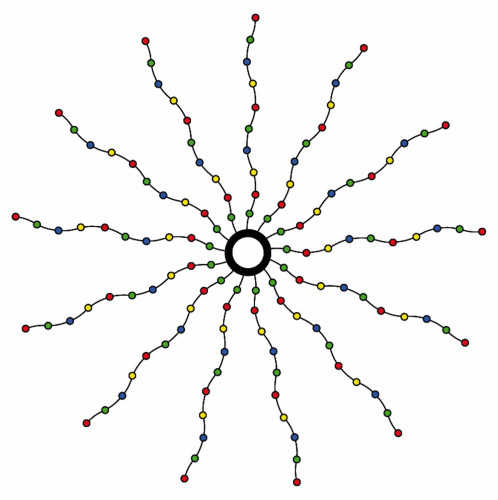 Sirius LED řetěz Knirke Vánoční stromek 2,1m (273 LED světel)