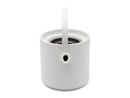 Čajový set Umea 1,2L s ohřívačem bílý