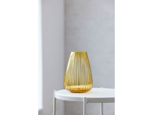 Skleněná váza Kusintha 22 cm Amber