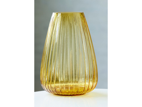 Skleněná váza Kusintha 22 cm Amber
