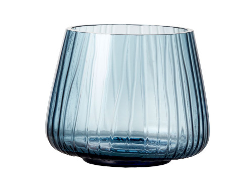 Skleněný stojánek s LED čajovou svíčkou Kusintha Blue (sada 2 ks)