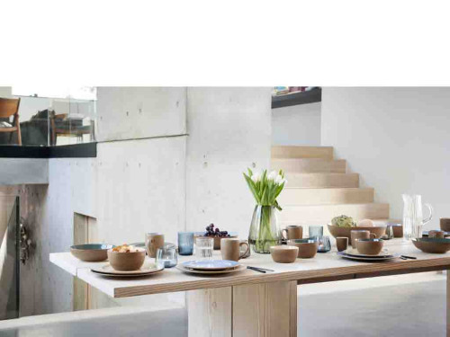 Skleněný stojánek s LED čajovou svíčkou Kusintha Blue (sada 2 ks)