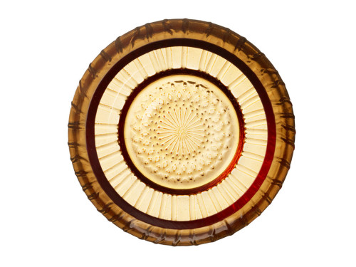 Skleněný stojánek s LED čajovou svíčkou Kusintha Amber (sada 2 ks)