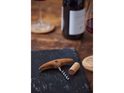 Akáciová vývrtka na víno 12 x 2,2 x 10,1 cm