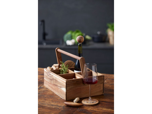 Akáciová vývrtka na víno 12 x 2,2 x 10,1 cm