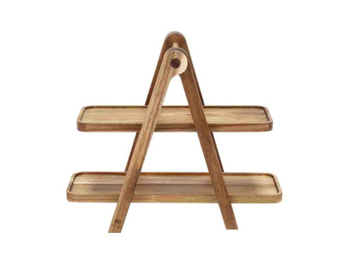 Akáciové servírovací etažér 36x18,4x30 cm