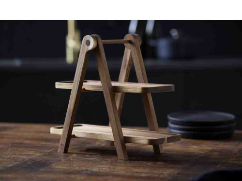 Akáciové servírovací etažér 36x18,4x30 cm