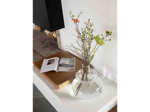 Ručně foukaná váza 23 x 25 cm Pure Clear