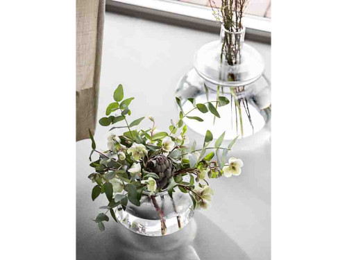 Ručně foukaná váza 23 x 25 cm Pure Clear