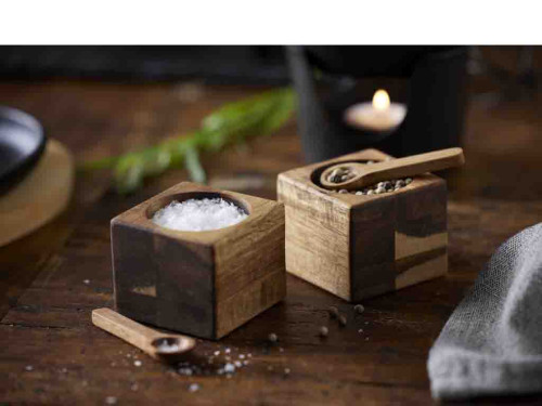 Sada akáciových misek (2 ks)