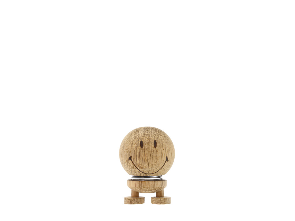 Figurka Hoptimist Smiley S Neopracovaný dub
