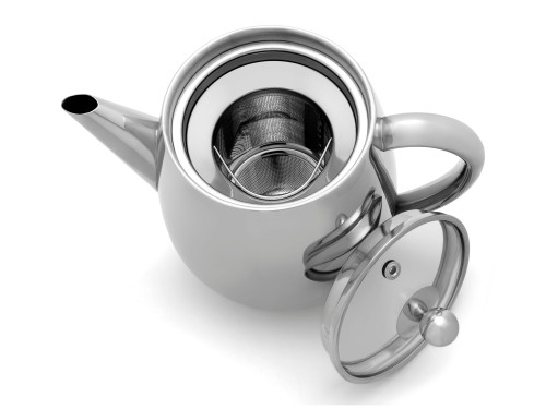 Dvoustěnná konvička na čaj Duet Eva, 1,1L Shiny