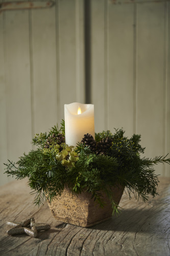 LED svíčka Sara Exclusive, Ø7,5x15cm