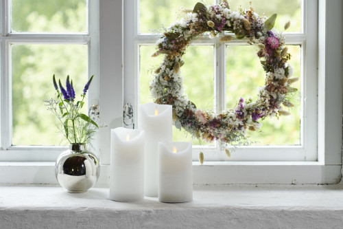 LED svíčka Sara Exclusive, Ø7,5x15cm