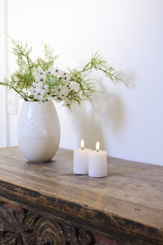 Sada dobíjecích LED svíček Smilla White (2 ks)