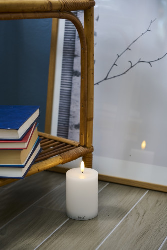 Dobíjecí LED svíčka Sille, Ø7,5x10cm