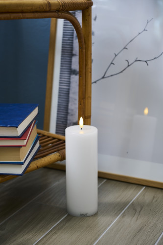 Dobíjecí LED svíčka Sille, Ø7,5x20cm