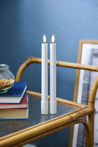 LED svíčka Sille Tall Exclusive White (sada 2 ks)