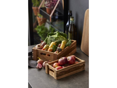 Sada krabiček z akáciového dřeva (2 ks)