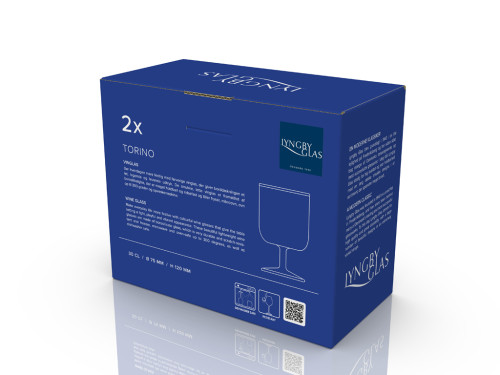 Sklenice na víno Torino 30 cl (2 ks) Clear/Blue