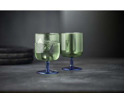 Sklenice na víno Torino 30 cl (2 ks) Green/Blue