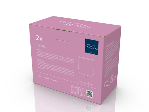 Sklenice na víno Torino 30 cl (2 ks) Pink/Green