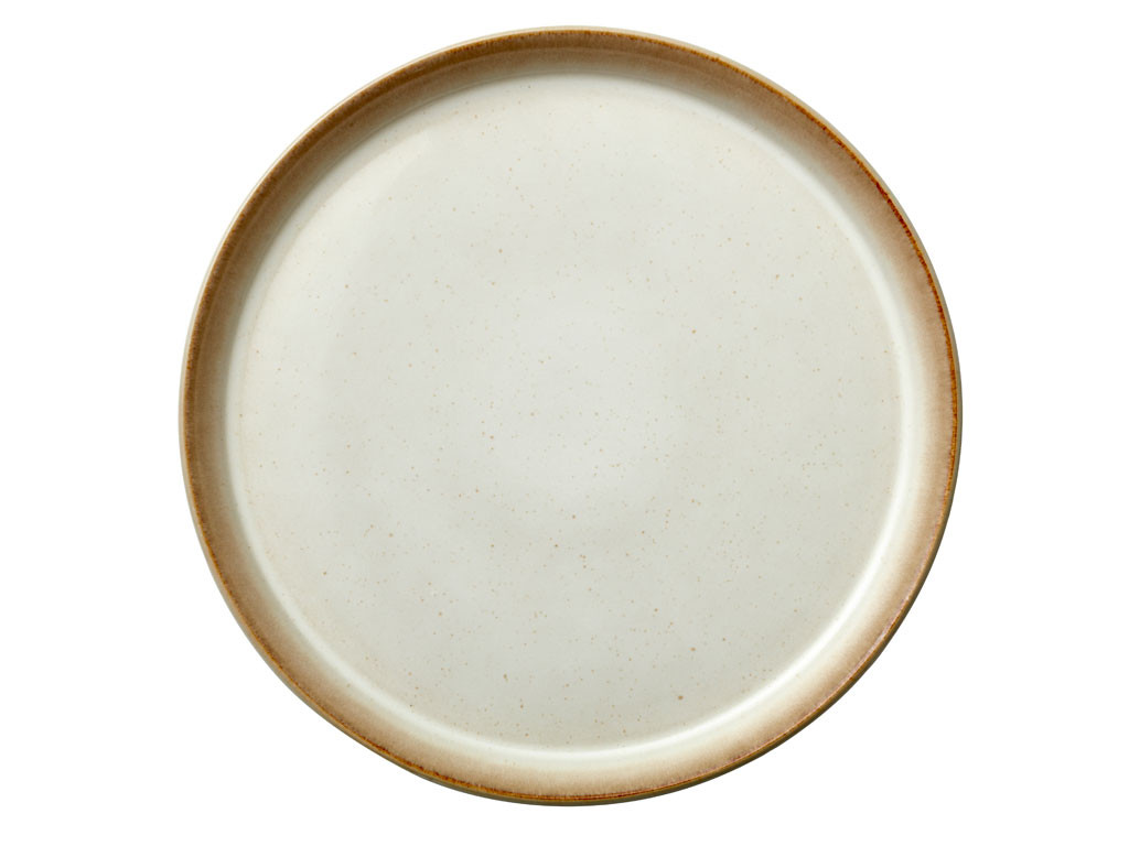 Kameninový mělký talíř 27 cm Cream/Cream