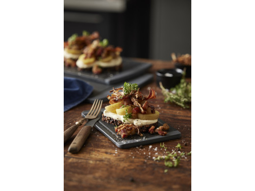 Plastové prkénko na krájení 20x14x0,8 cm Black