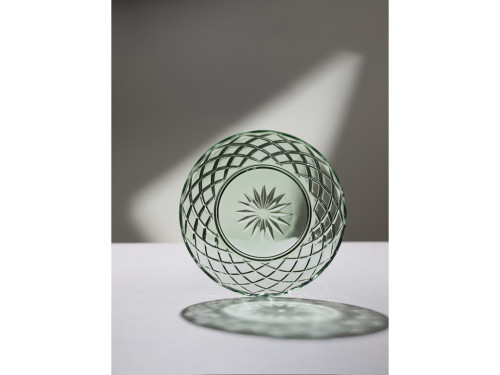 Skleněný talíř Sorrento 21 cm 4ks Green