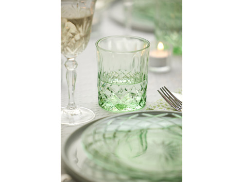 Skleněný talíř Sorrento 21 cm 4ks Green