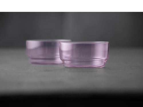 Sada skleněných misek Torino 12 cm (2 ks) Pink